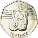 50 Pence 2011, KM# 1175, United Kingdom (Great Britain), Elizabeth II, London 2012 Summer Olympics, Boxing