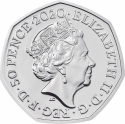 50 Pence 2020, Sp# H88, United Kingdom (Great Britain), Elizabeth II, Winnie the Pooh and Friends, Christopher Robin