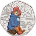 50 Pence 2018, KM# 1558a, United Kingdom (Great Britain), Elizabeth II, 60th Anniversary of Paddington Bear, Paddington at the Station