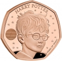 50 Pence 2022, Sp# H112, United Kingdom (Great Britain), Charles III, 25th Anniversary of Harry Potter Magic, Harry Potter