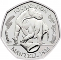 50 Pence 2020, Sp# H83, United Kingdom (Great Britain), Elizabeth II, Dinosauria Collection, Iguanodon