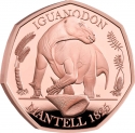 50 Pence 2020, Sp# H83, United Kingdom (Great Britain), Elizabeth II, Dinosauria Collection, Iguanodon