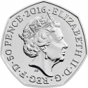 50 Pence 2016, KM# 1372, United Kingdom (Great Britain), Elizabeth II, Beatrix Potter’s The Tale of Peter Rabbit, Jemima Puddle-Duck
