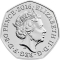 50 Pence 2016, KM# 1372, United Kingdom (Great Britain), Elizabeth II, Beatrix Potter’s The Tale of Peter Rabbit, Jemima Puddle-Duck