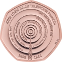 50 Pence 2021, Sp# H93, United Kingdom (Great Britain), Elizabeth II, Innovation in Science, John Logie Baird