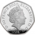 50 Pence 2020, Sp# H82, United Kingdom (Great Britain), Elizabeth II, Dinosauria Collection, Megalosaurus