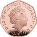 50 Pence 2020, Sp# H82, United Kingdom (Great Britain), Elizabeth II, Dinosauria Collection, Megalosaurus