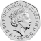 50 Pence 2016, KM# 1374, United Kingdom (Great Britain), Elizabeth II, Beatrix Potter’s The Tale of Peter Rabbit, Mrs. Tiggy-Winkle