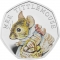 50 Pence 2018, KM# 1554a, United Kingdom (Great Britain), Elizabeth II, Beatrix Potter’s The Tale of Peter Rabbit, Mrs. Tittlemouse