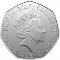 50 Pence 2017, KM# 1433, United Kingdom (Great Britain), Elizabeth II, Beatrix Potter’s The Tale of Peter Rabbit, Peter Rabbit