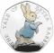 50 Pence 2017, KM# 1433a, United Kingdom (Great Britain), Elizabeth II, Beatrix Potter’s The Tale of Peter Rabbit, Peter Rabbit