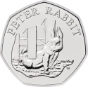 50 Pence 2020, Sp# H85, United Kingdom (Great Britain), Elizabeth II, Beatrix Potter’s The Tale of Peter Rabbit, Peter Rabbit