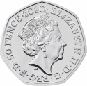50 Pence 2020, Sp# H89, United Kingdom (Great Britain), Elizabeth II, Winnie the Pooh and Friends, Piglet