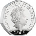 50 Pence 2022, Sp# H104, United Kingdom (Great Britain), Elizabeth II, 70th Anniversary of the Accession of Elizabeth II to the Throne, Platinum Jubilee