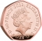 50 Pence 2022, Sp# H104, United Kingdom (Great Britain), Elizabeth II, 70th Anniversary of the Accession of Elizabeth II to the Throne, Platinum Jubilee