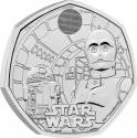50 Pence 2023, United Kingdom (Great Britain), Charles III, 40th Anniversary of the Star Wars, R2-D2 and C-3PO