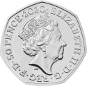 50 Pence 2020, Sp# H86, United Kingdom (Great Britain), Elizabeth II, Innovation in Science, Rosalind Franklin