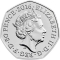 50 Pence 2016, KM# 1373, United Kingdom (Great Britain), Elizabeth II, Beatrix Potter’s The Tale of Peter Rabbit, Squirrel Nutkin