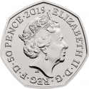 50 Pence 2019, Sp# H73, United Kingdom (Great Britain), Elizabeth II, Innovation in Science, Stephen Hawking