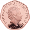 50 Pence 2019, Sp# H73, United Kingdom (Great Britain), Elizabeth II, Innovation in Science, Stephen Hawking