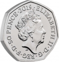 50 Pence 2019, Sp# H77, United Kingdom (Great Britain), Elizabeth II, 20th Anniversary of The Gruffalo, The Gruffalo and Mouse