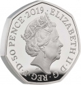 50 Pence 2019, Sp# H77, United Kingdom (Great Britain), Elizabeth II, 20th Anniversary of The Gruffalo, The Gruffalo and Mouse