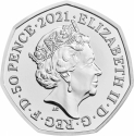 50 Pence 2021, Sp# H102, United Kingdom (Great Britain), Elizabeth II, Winnie the Pooh and Friends, Tigger