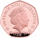 50 Pence 2021, Sp# H102, United Kingdom (Great Britain), Elizabeth II, Winnie the Pooh and Friends, Tigger