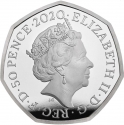 50 Pence 2020, Sp# H80, United Kingdom (Great Britain), Elizabeth II, Team GB, Tokyo 2020 Summer Olympics