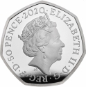 50 Pence 2020, Sp# H80, United Kingdom (Great Britain), Elizabeth II, Team GB, Tokyo 2020 Summer Olympics