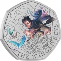 50 Pence 2024, United Kingdom (Great Britain), Charles III, 25th Anniversary of Harry Potter Magic, Winged Keys