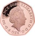 50 Pence 2020, Sp# H87, United Kingdom (Great Britain), Elizabeth II, Winnie the Pooh and Friends, Winnie the Pooh