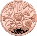 6 Pence 2024-2025, United Kingdom (Great Britain), Charles III
