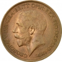 1/2 Penny 1911-1925, KM# 809, United Kingdom (Great Britain), George V