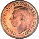 1/2 Penny 1949-1952, KM# 868, United Kingdom (Great Britain), George VI