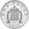 1 Penny 2019-2021, Sp# B9, United Kingdom (Great Britain), Elizabeth II, Silver Penny