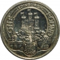 1 Pound 2011, KM# 1197, United Kingdom (Great Britain), Elizabeth II, Capital Сities of the United Kingdom, Edinburgh, Scotland