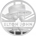 1 Pound 2020, Sp# EJ1, United Kingdom (Great Britain), Elizabeth II, Music Legends, Elton John