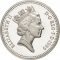 1 Pound 1989, KM# P9, United Kingdom (Great Britain), Elizabeth II, Royal Diadem, Scottish Thistle