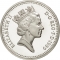 1 Pound 1989, KM# 959a, United Kingdom (Great Britain), Elizabeth II, Royal Diadem, Scottish Thistle