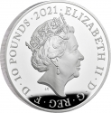 10 Pounds 2021, Sp# M20, United Kingdom (Great Britain), Elizabeth II, 95th Anniversary of Birth of Elizabeth II