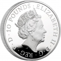 10 Pounds 2023, Sp# TBCSC3, United Kingdom (Great Britain), Elizabeth II, Royal Tudor Beasts, Yale of Beaufort