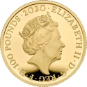 100 Pounds 2020, Sp# EJ7, United Kingdom (Great Britain), Elizabeth II, Music Legends, Elton John