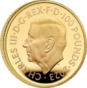 100 Pounds 2023, United Kingdom (Great Britain), Charles III, British Monarchs Collection, Henry VIII