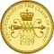 2 Pounds 1989, KM# 961, United Kingdom (Great Britain), Elizabeth II, 300th Anniversary of the Claim of Right