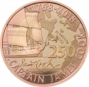 2 Pounds 2018, KM# 1565b, United Kingdom (Great Britain), Elizabeth II, 250th Anniversary of Captain James Cook's Voyage of Discovery, First Voyage