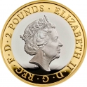 2 Pounds 2018, KM# 1565a, United Kingdom (Great Britain), Elizabeth II, 250th Anniversary of Captain James Cook's Voyage of Discovery, First Voyage