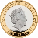 2 Pounds 2019, Sp# K55, United Kingdom (Great Britain), Elizabeth II, 75th Anniversary of D-Day