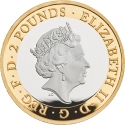 2 Pounds 2020, Sp# K61, United Kingdom (Great Britain), Elizabeth II, Agatha Christie