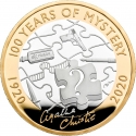 2 Pounds 2020, Sp# K61, United Kingdom (Great Britain), Elizabeth II, Agatha Christie